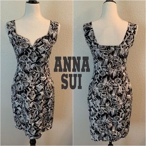 Anna Sui Geometrical Design Rayon Dress